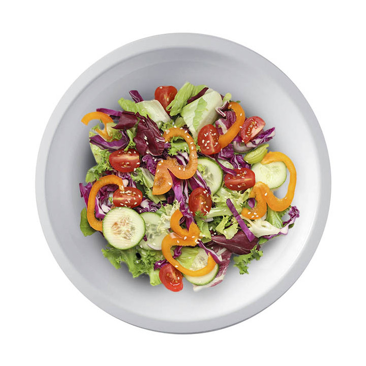 Plastic Plate Flat White "Round" PP Ø22 cm (50 Units) 