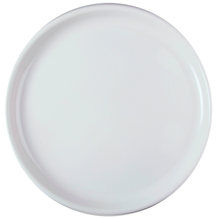 Plastic Plate for Pizza White "Round" PP Ø35 cm (12 Units) 