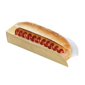 Paper Hot Dog Tray Kraft 17x5x3,5cm (100 Units)