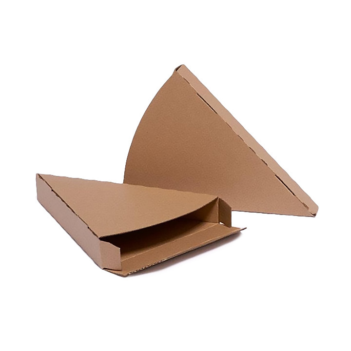 Corrugated Pizza Slice Box Kraft Takeaway (25 Units)