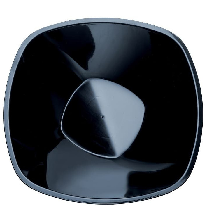 Plastic Bowl PP Black "Square" 3000ml Ø27,7cm (30 Units)