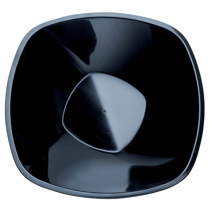 Plastic Bowl PP Black "Square" 3000ml Ø27,7cm (30 Units)