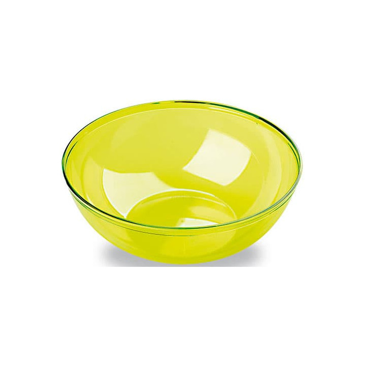 Plastic Bowl PS Crystal Hard Green 3500ml Ø27cm (1 Unit) 