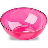 Plastic Bowl PS Crystal Hard Raspberry 3500ml Ø27cm (1 Unit) 