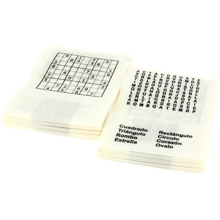 Paper Napkin Miniservis "Hobbie" 17x17cm (6000 Units)