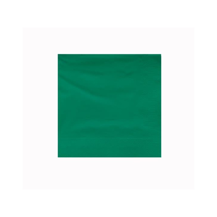 Paper Napkin Edging Green 25x25cm 2C (3400 Units)