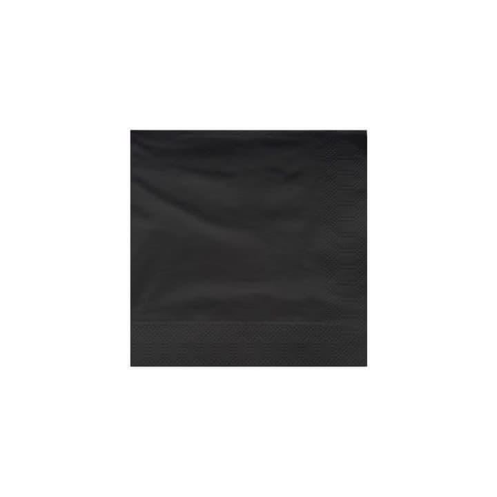 Paper Napkin Edging Black 25x25cm 2C (200 Units)