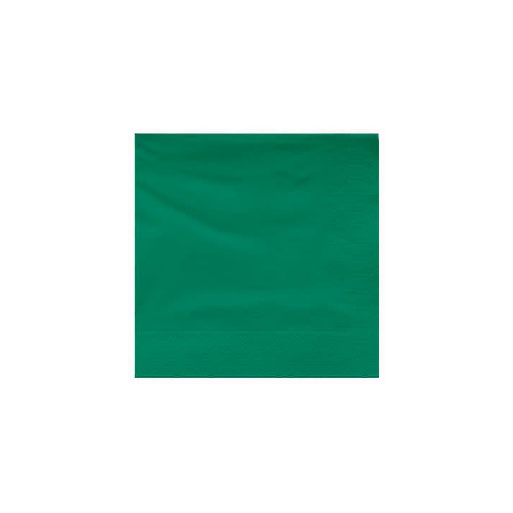 Paper Napkin Edging Green 25x25cm 2C (3400 Units)
