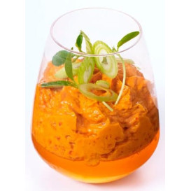 Plastic Tasting Glass PS "Poire" Clear 130ml (150 Units)