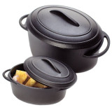 Serving Pot Tray with Lid PP Black 80ml (6 Units)