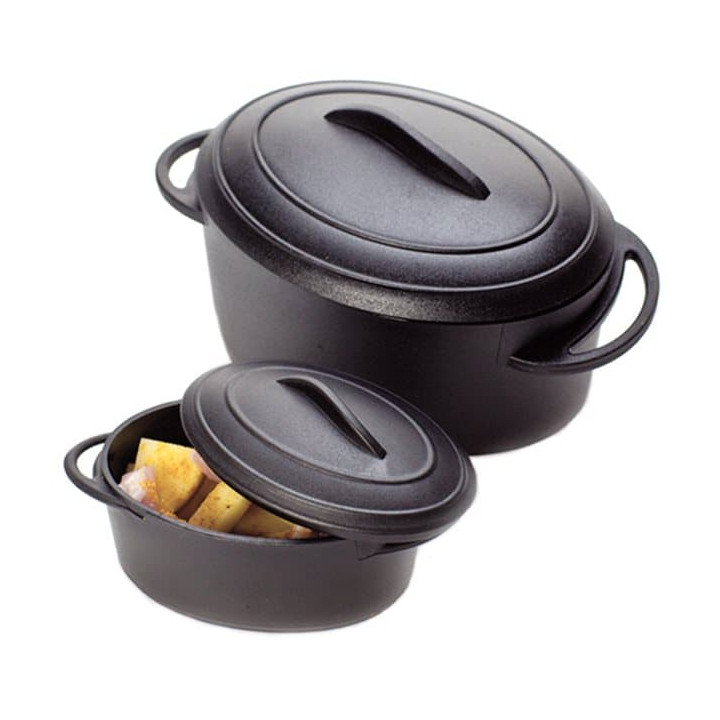 Serving Pot Tray with Lid PP Black 80ml (6 Units)
