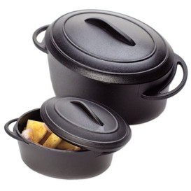 Serving Pot Tray with Lid PP Black 80ml (144 Units)