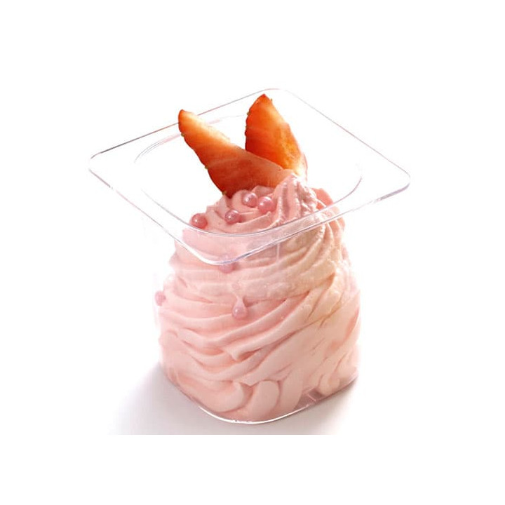 Plastic Serving Yogurt Cup "Ya'ourt" PS Clear 130ml (10 Units)