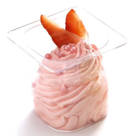 Plastic Serving Yogurt Cup "Ya'ourt" PS Clear 130ml (200 Units)