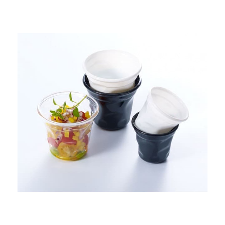 Tasting Plastic Mini Cup PS "Cabosse" Black 60ml (300 Units)