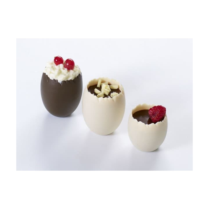 Tasting Mini Bowl Egg Design PP Ivory 60ml (100 Units)