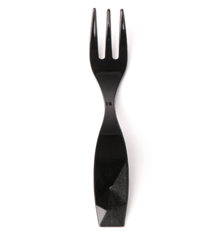 Tasting Mini Fork "Charme" Black 10cm (600 Units)  