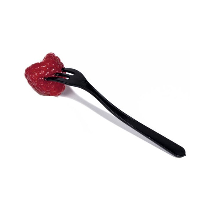 Tasting Mini Fork Black in Box 10cm (100 Units)  