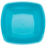 Plastic Plate Deep Turquoise Square shape PP 18 cm (25 Units) 