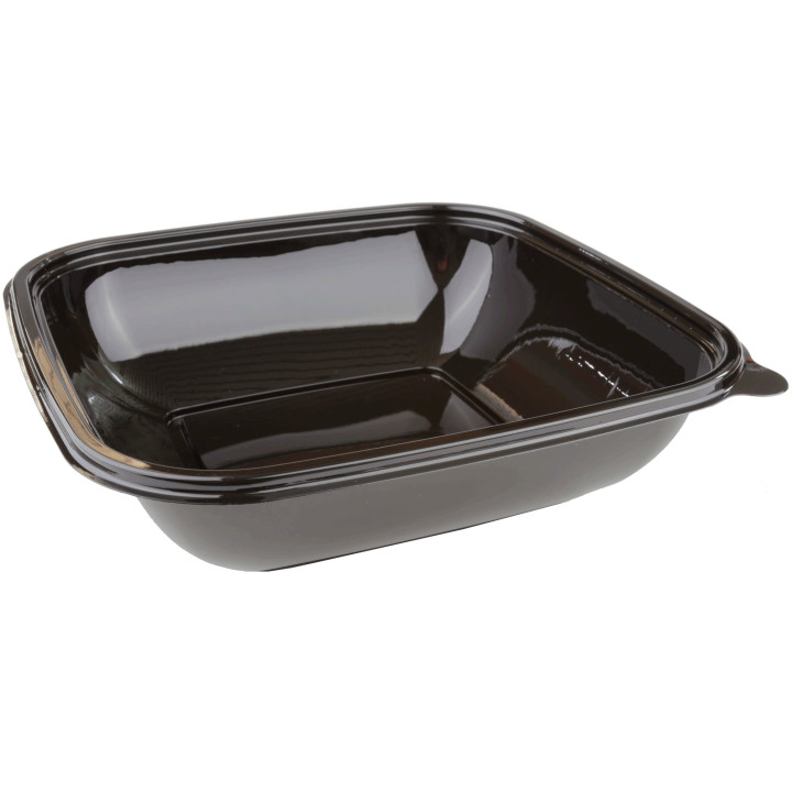 Plastic Bowl PET Black 750ml 190x190x40mm (300 Units)