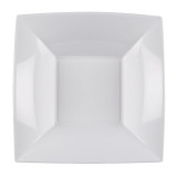 Plastic Plate Deep White "Nice" PP 18 cm (25 Units) 