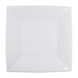 Plastic Plate Flat White "Nice" PP 29 cm (12 Units) 