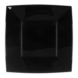 Plastic Plate Flat Black "Nice" PP 29 cm (12 Units) 