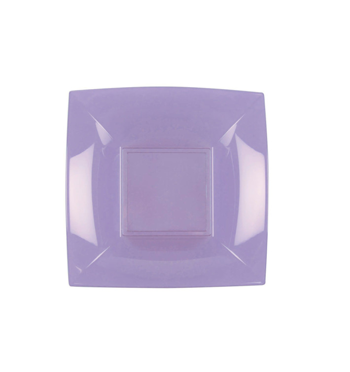 Plastic Plate Deep Lilac "Nice" PP 18 cm (300 Units)