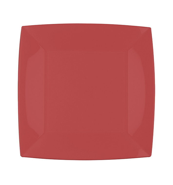 Plastic Plate Flat Fuchsia "Nice" PP 29 cm (144 Units)