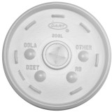 Plastic Lid with Straw Slot PS Translucent Ø11cm (100 Units)  