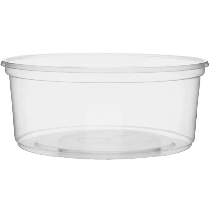 Plastic Deli Container Clear PP 200ml Ø10,5cm (100 Units) 