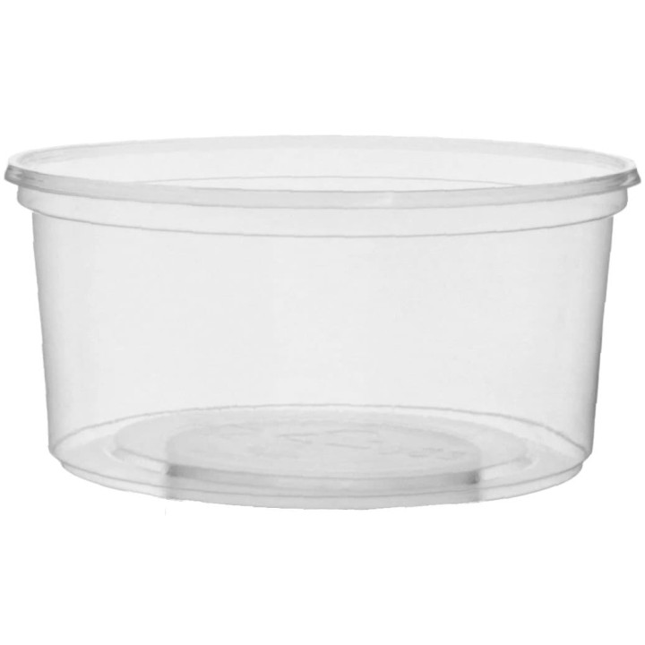 Plastic Deli Container Clear 250ml Ø10,5cm (1.000 Units)