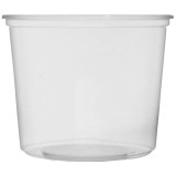 Plastic Deli Container Clear PP 400ml Ø10,5cm (100 Units) 