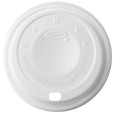 Plastic Lid PS "Cappuccino" White Ø8,9cm (100 Units)  