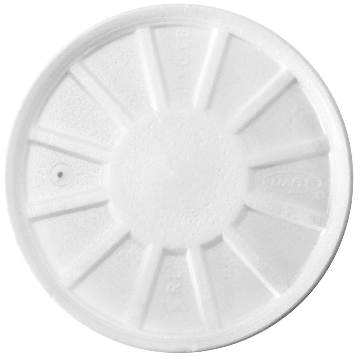 Foam Vented Lid White Ø11cm (500 Units)