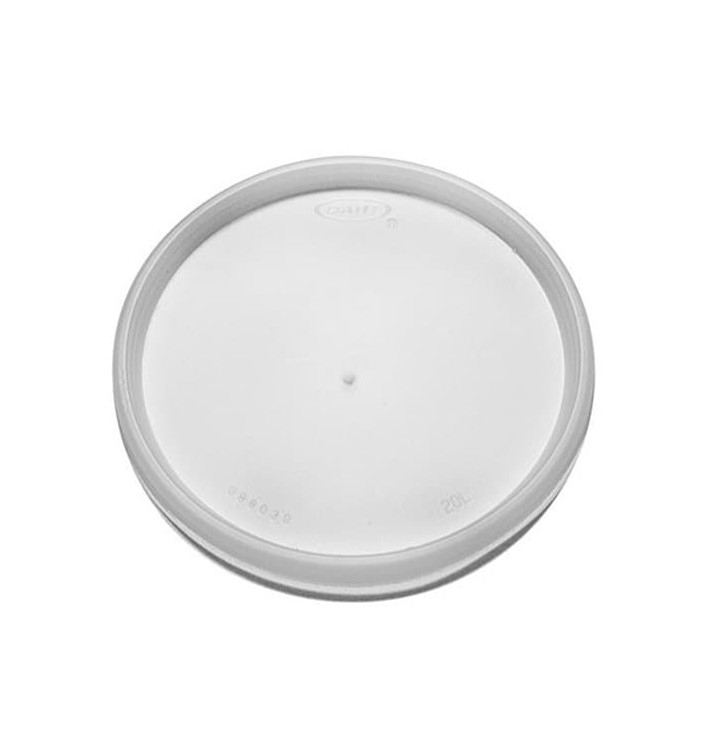 Plastic Lid PS Clear Flat for Foam Cup Ø11,7cm (100 Units)