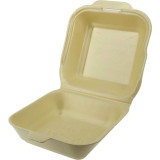 Foam Burger Boxes Take-Out Large size Champagne (125 Units)