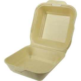 Foam Burger Boxes Take-Out Large size Champagne (500 Units)