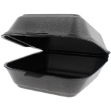 Foam Burger Boxes Take-Out Small size Black (125 Units)
