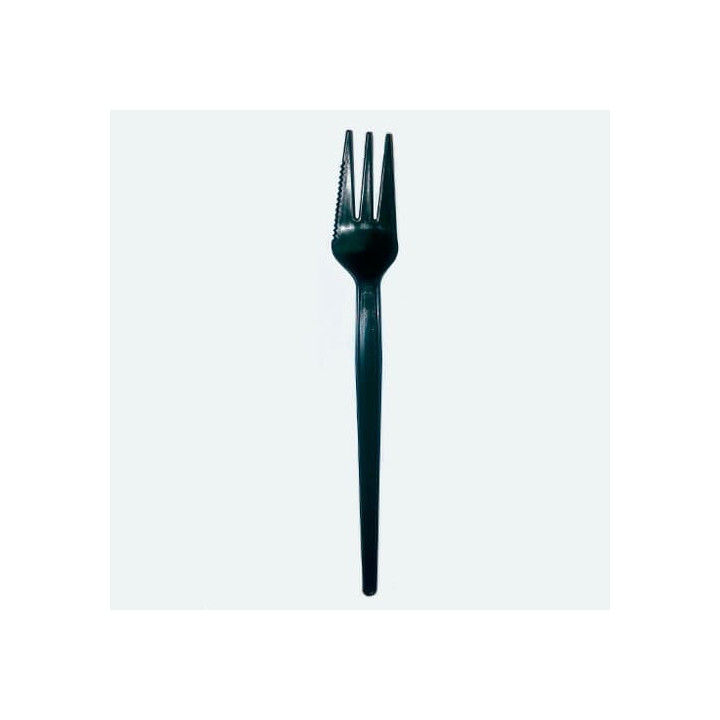 Plastic Fork "Sierra" Black 13,5cm (200 Units)  