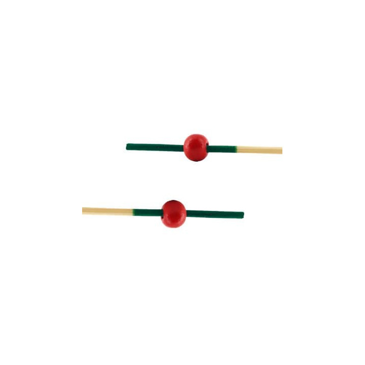 Bamboo Food Pick "Portugal" Design Green and Red 12cm (200 Units)  