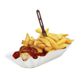 Paper Food Boat Tray Oval shape 20x12x3,5cm (250 Units)  