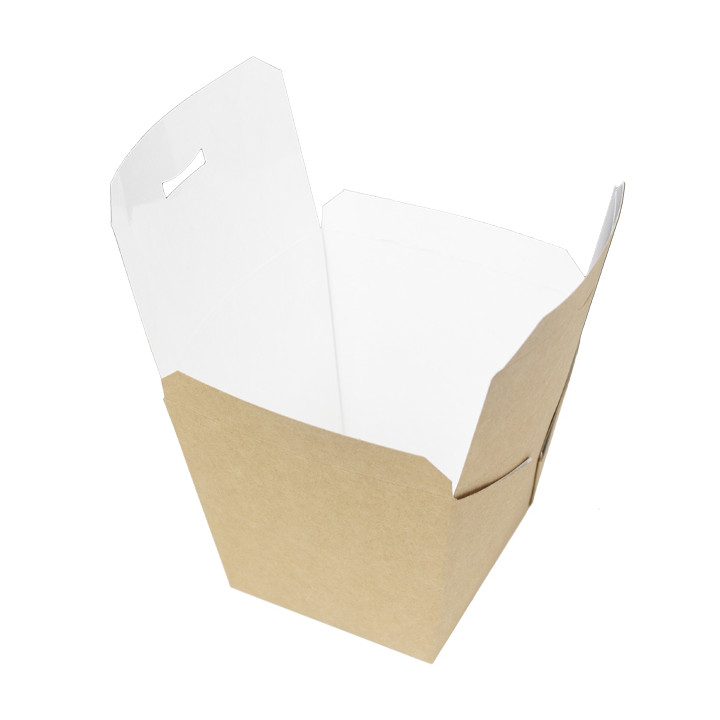 Paper Take-out Container Wok Kraft 950ml (125 Units)