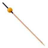 Bamboo Food Pick Black and Yellow 12cm (200 Units)  