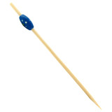 Bamboo Food Pick "Punteado" Design Blue 12cm (200 Units)  