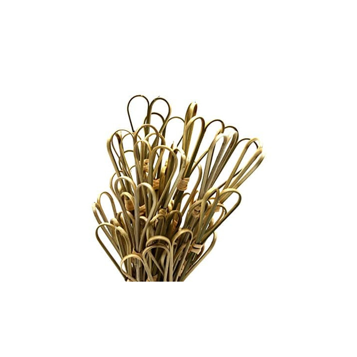 Bamboo Food Pick "Cuore" Design Natural Green 12cm (5000 Units)