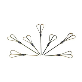 Bamboo Food Pick "Cuore" Design Black 18cm (200 Units)  