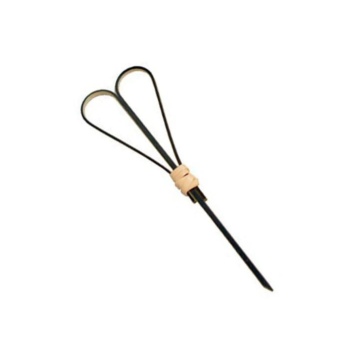 Bamboo Food Pick "Cuore" Design Black 9cm (200 Units)  