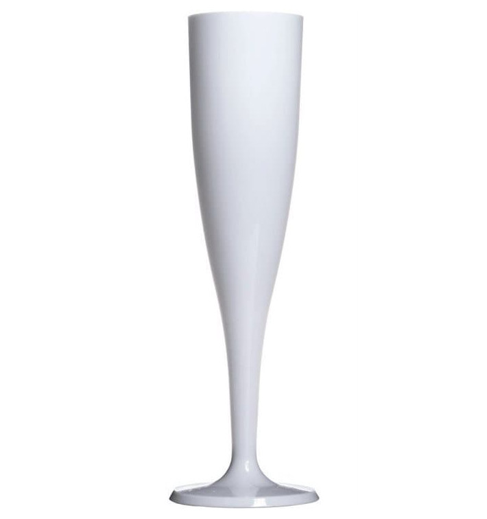 Plastic Flute Sparkling Wine White 115ml 1P (6 Units)