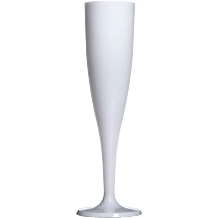 Plastic Flute Sparkling Wine White 115ml 1P (6 Units)